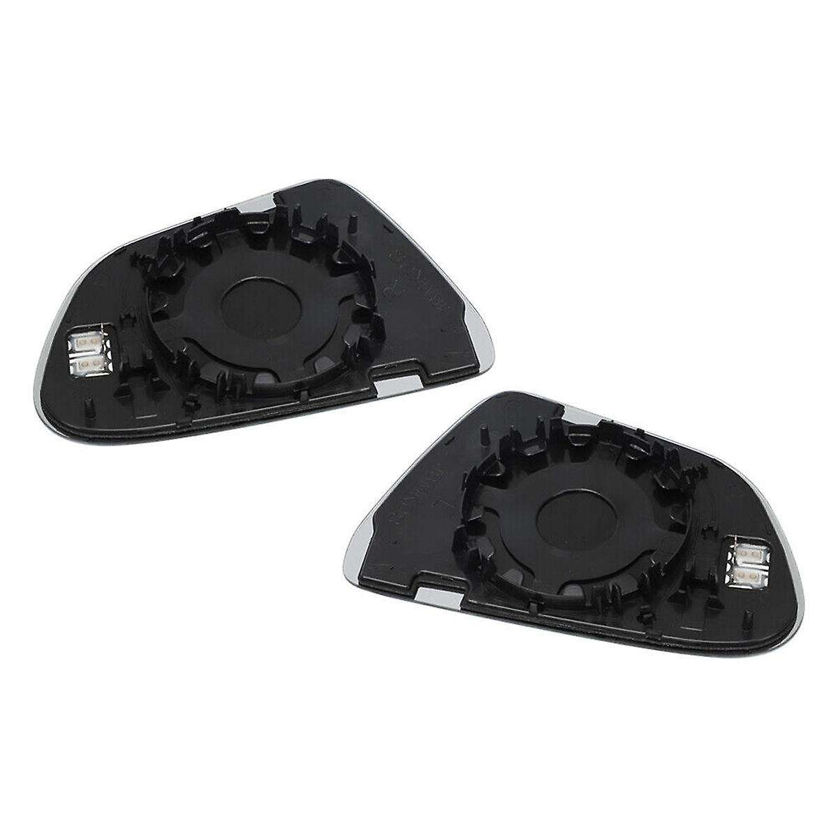 1 Pair Car Front Heated Side Door Wing Rear View Blue Mirror Lens Glass for 2017-2020