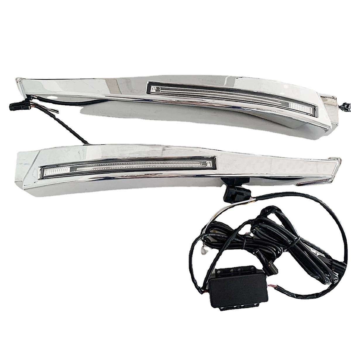 1 Pair for XF 2008-2012 12V LED Front Fog Lights DRL Daytime Running Lights with Harness
