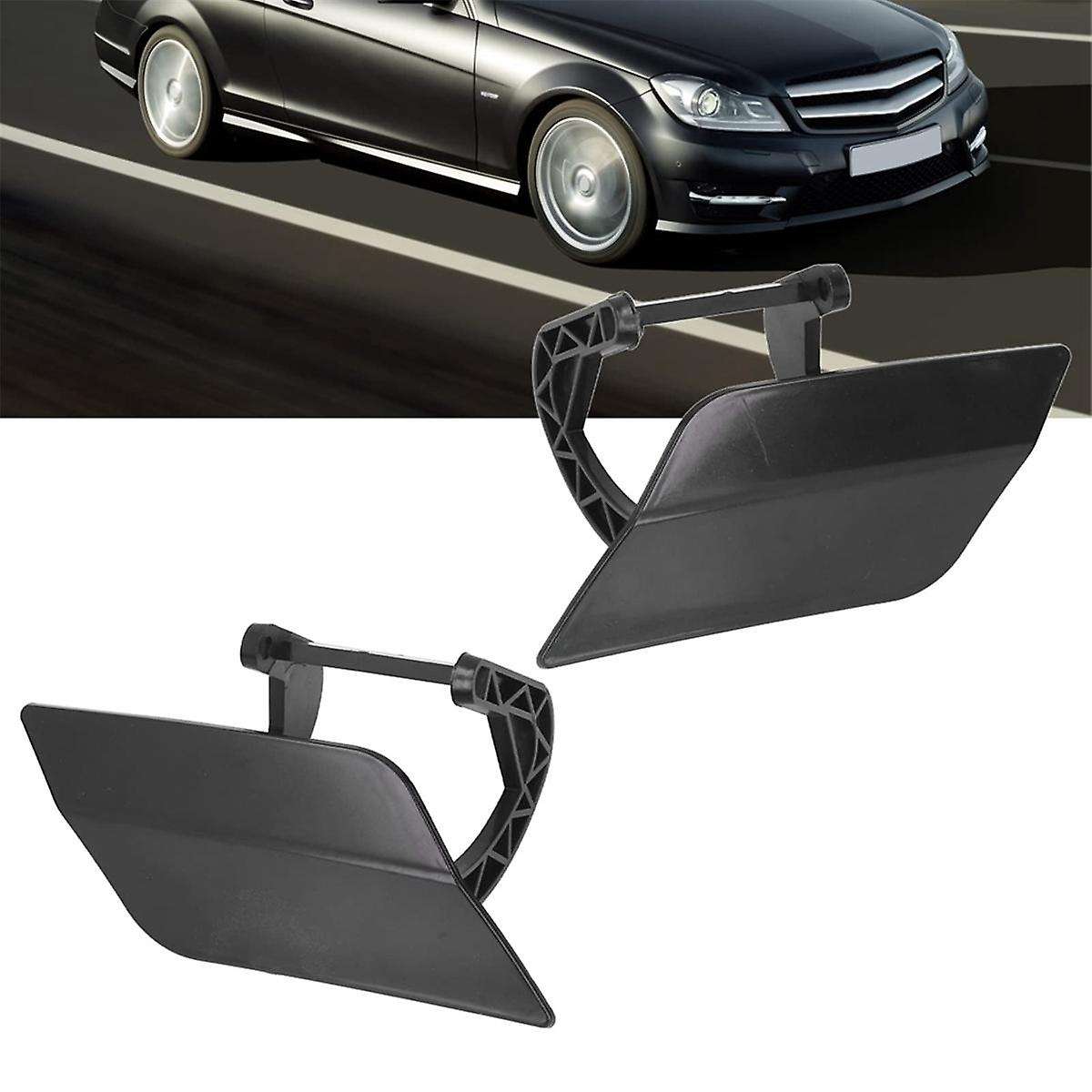 1 Pair Headlight Washer Cover with Bracket for C-Class W204 2007-2011 2048802124 2048802224