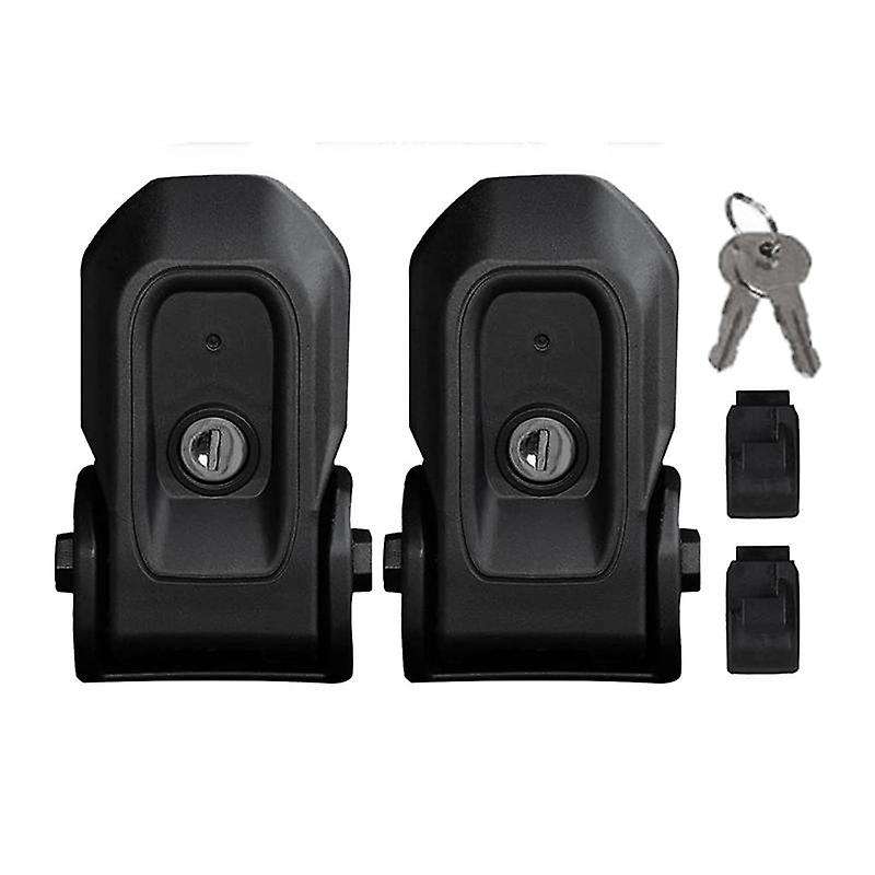 1 Pair Hood Catch Latch with Key Kit Abs+metal Durable and Anti-rust for Wrangler Jl 2018-2020 Mgo3