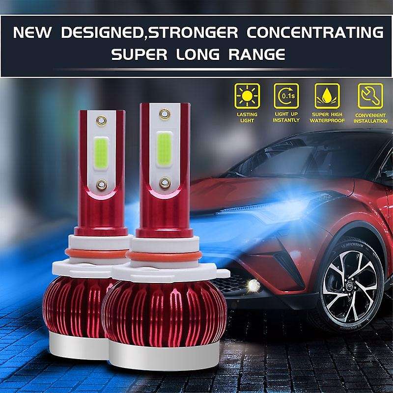 1 Pair LED Car Light Bulbs 10000LM 72W Super Bright COB Auto Light Auto Led Head Light Lamps 8000K I