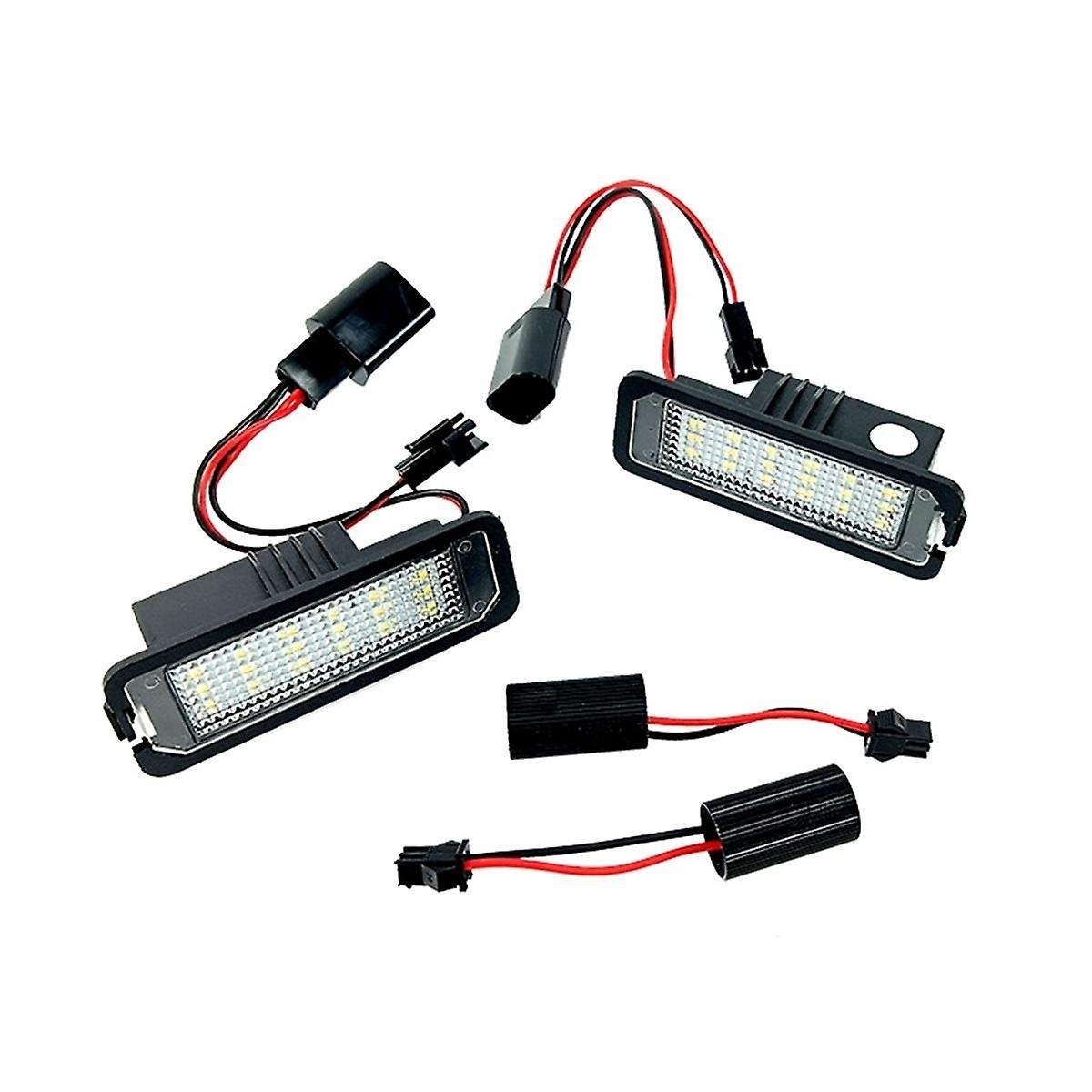 1 Pair License Plate Light LED License Lamp Plate Light for Auto Parts