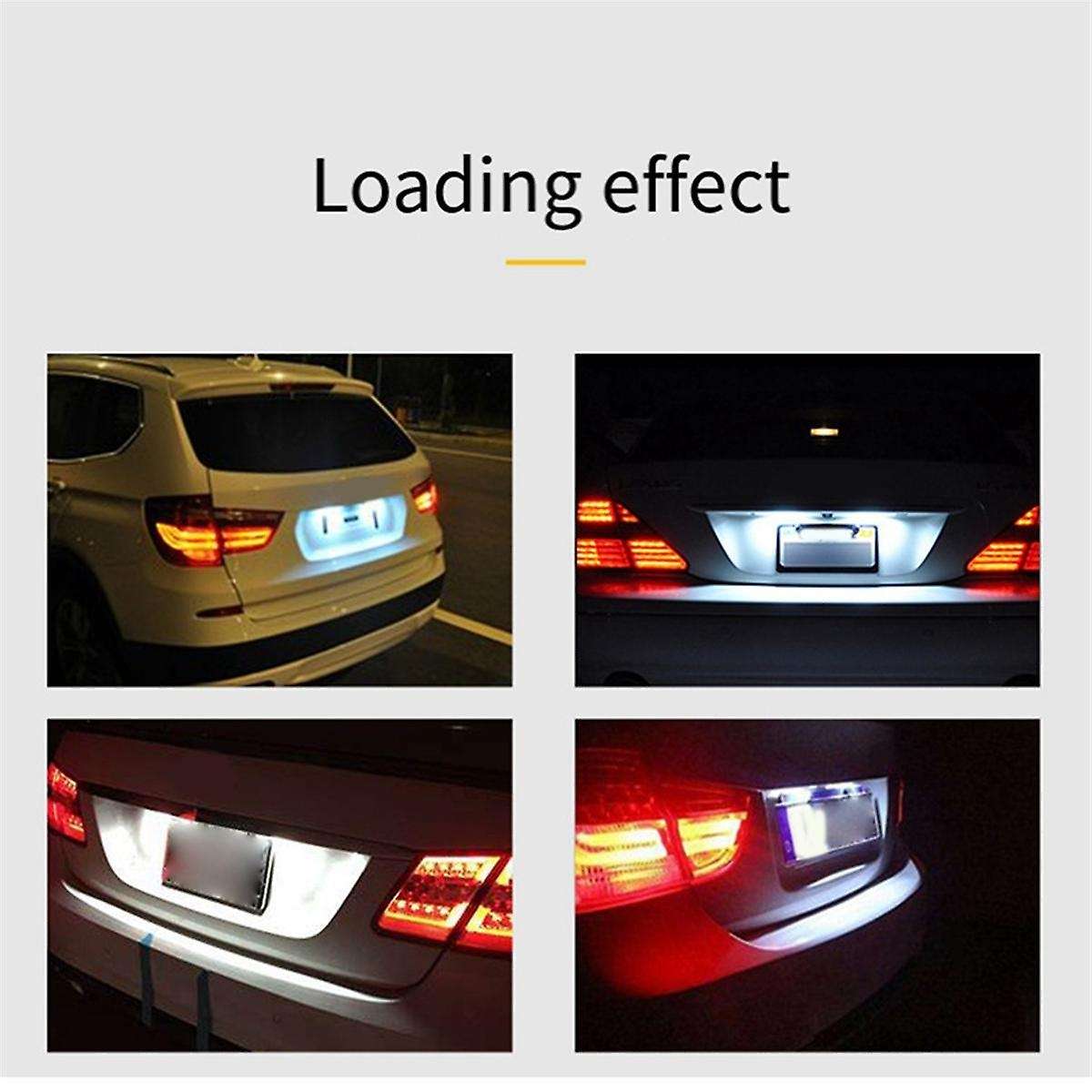 1 Pair License Plate Light LED License Lamp Plate Light for Auto Parts