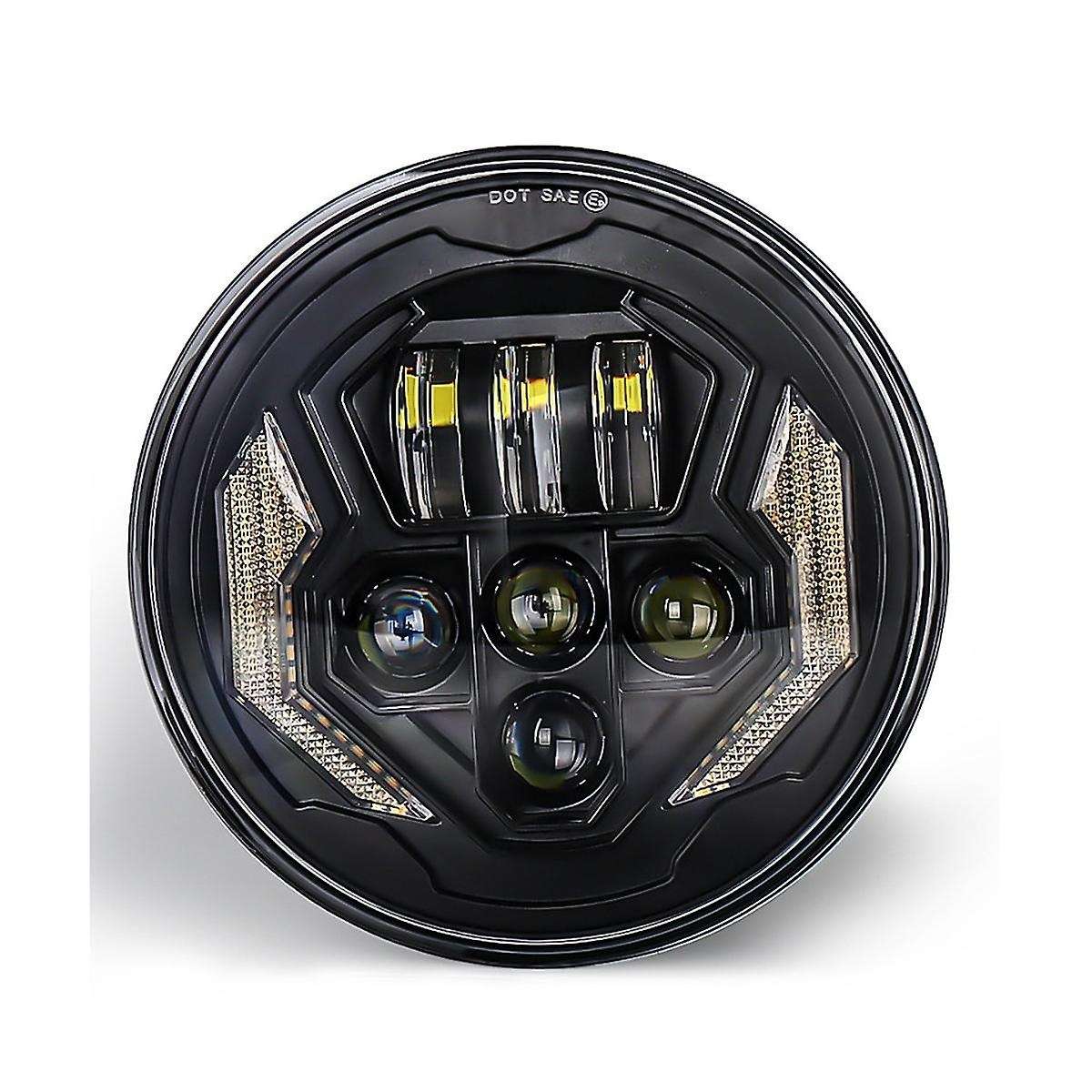 1 Pair New 12v 60w Led 7 Inch Headlights for Wrangler Off-road Conversion Motorbike Conversion Roun