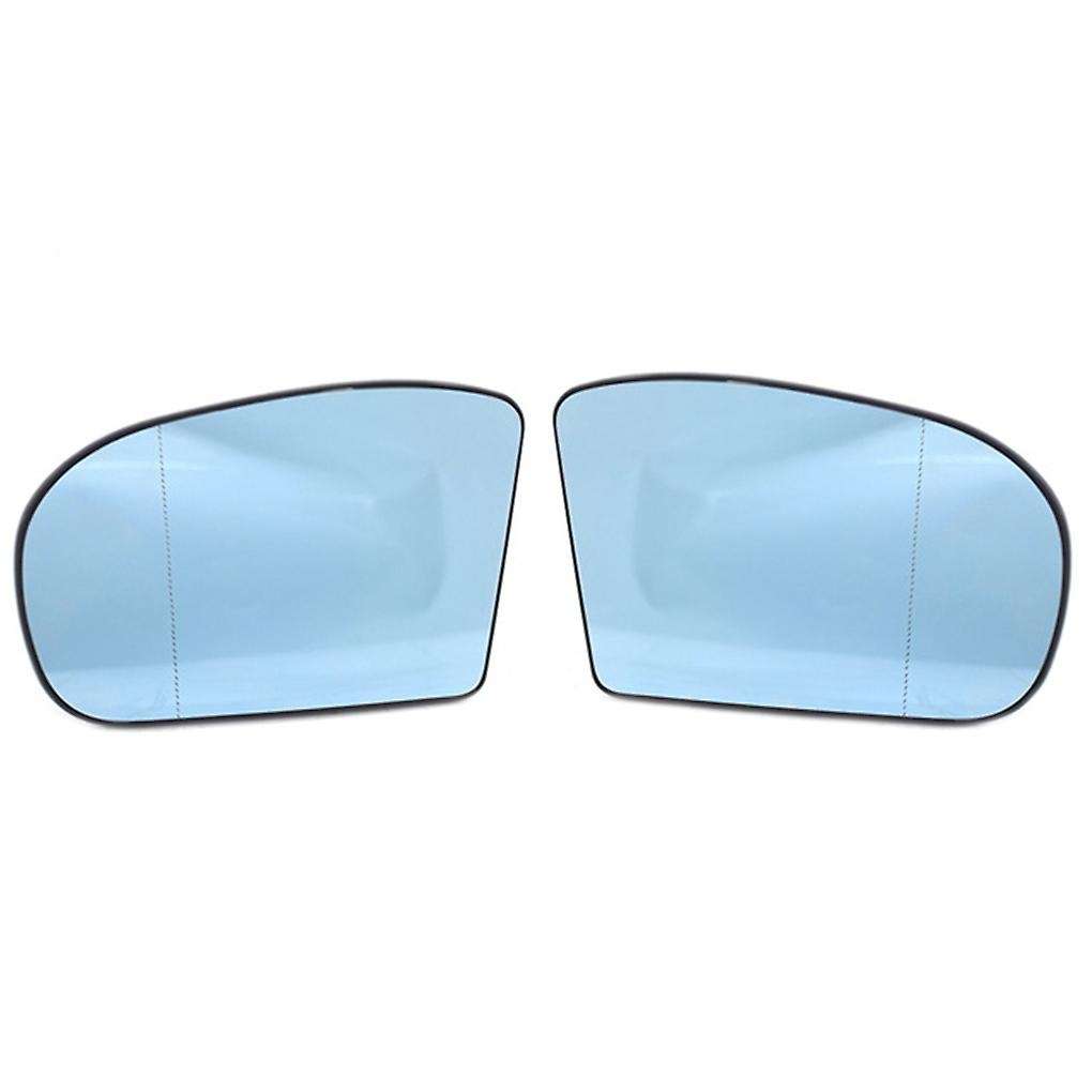 1 Pair Right and Left Side Rearview Mirror Glass Replacement for W203 W211 00-06 2038100121 20381010