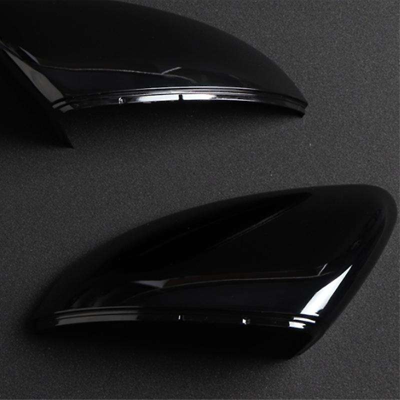 1 Pair Side Rearview Mirror Cover Cap Trim L/R Black for Golf MK7 2013-2018