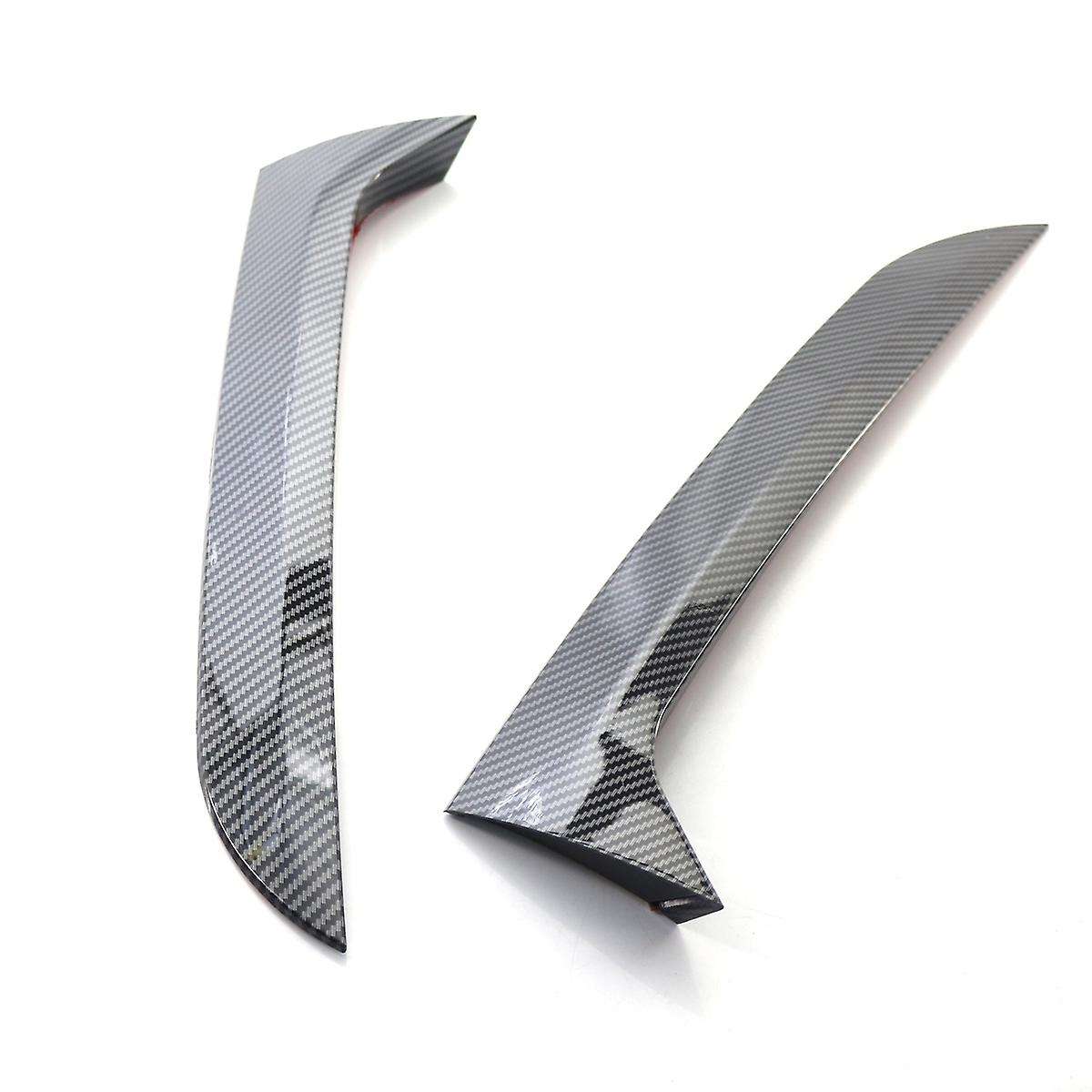 1 Pair Vertical Rear Side Window Canard Spoiler Air Splitter for MK1 2007-2016 Carbon Fiber Style