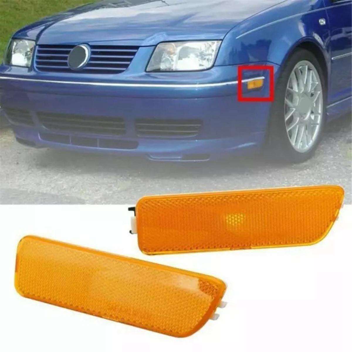 1 Pairs Front Bumper Turn Signals Side Indicator Light for Golf 4 Golf Mk4 1JM945071 1JM945072