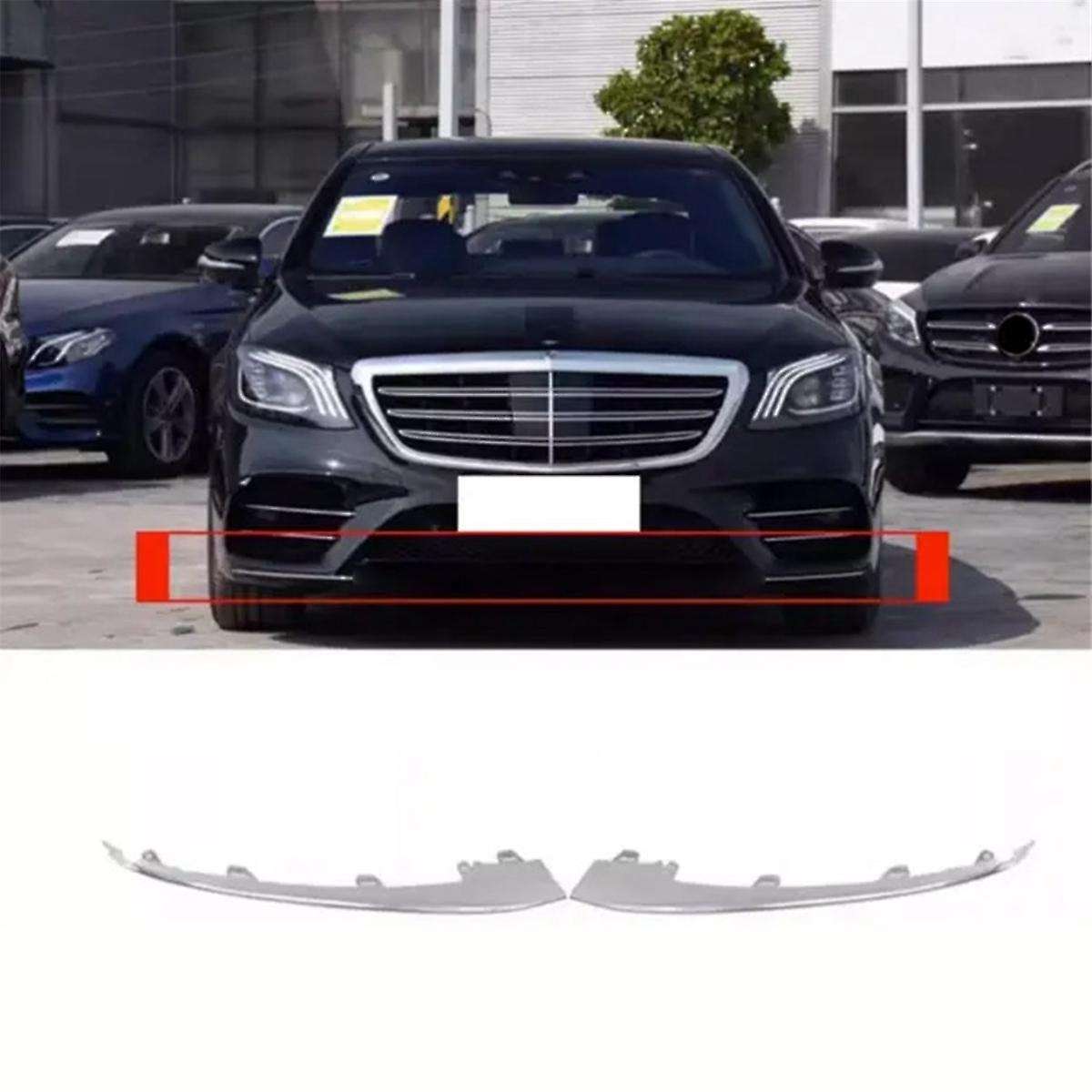 1 Pcs Left Front Bumper Chrome Decorative Strip Front Bumper Bright Strip for S-Class W222 222885770