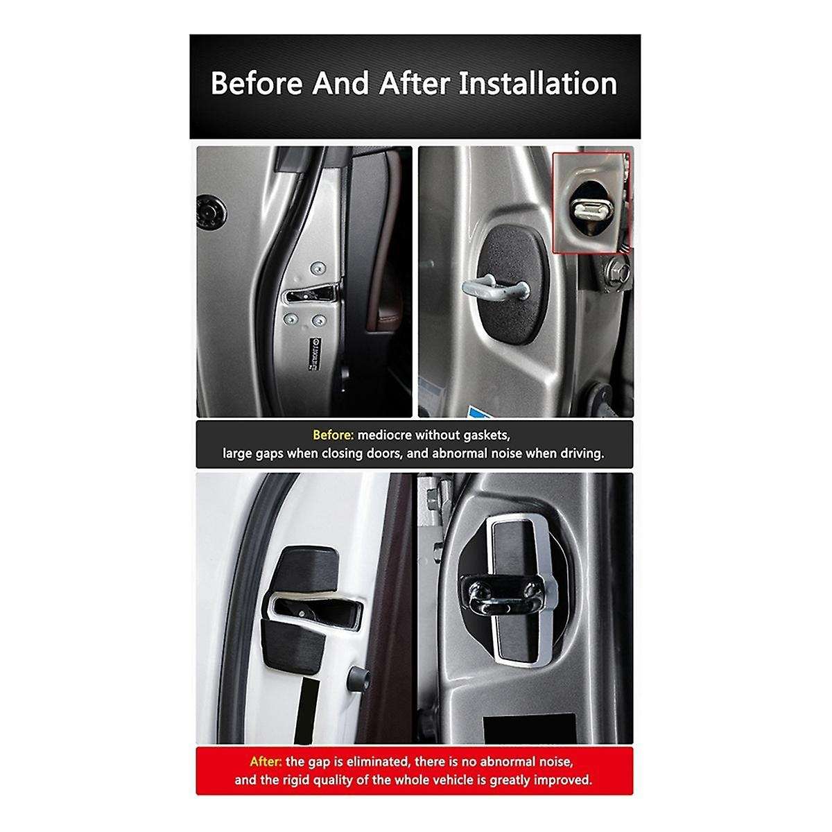 1 Set Car Door Stabilizer Buckle for Accord Odyssey Door Lock Protector Latches Stopper Covers