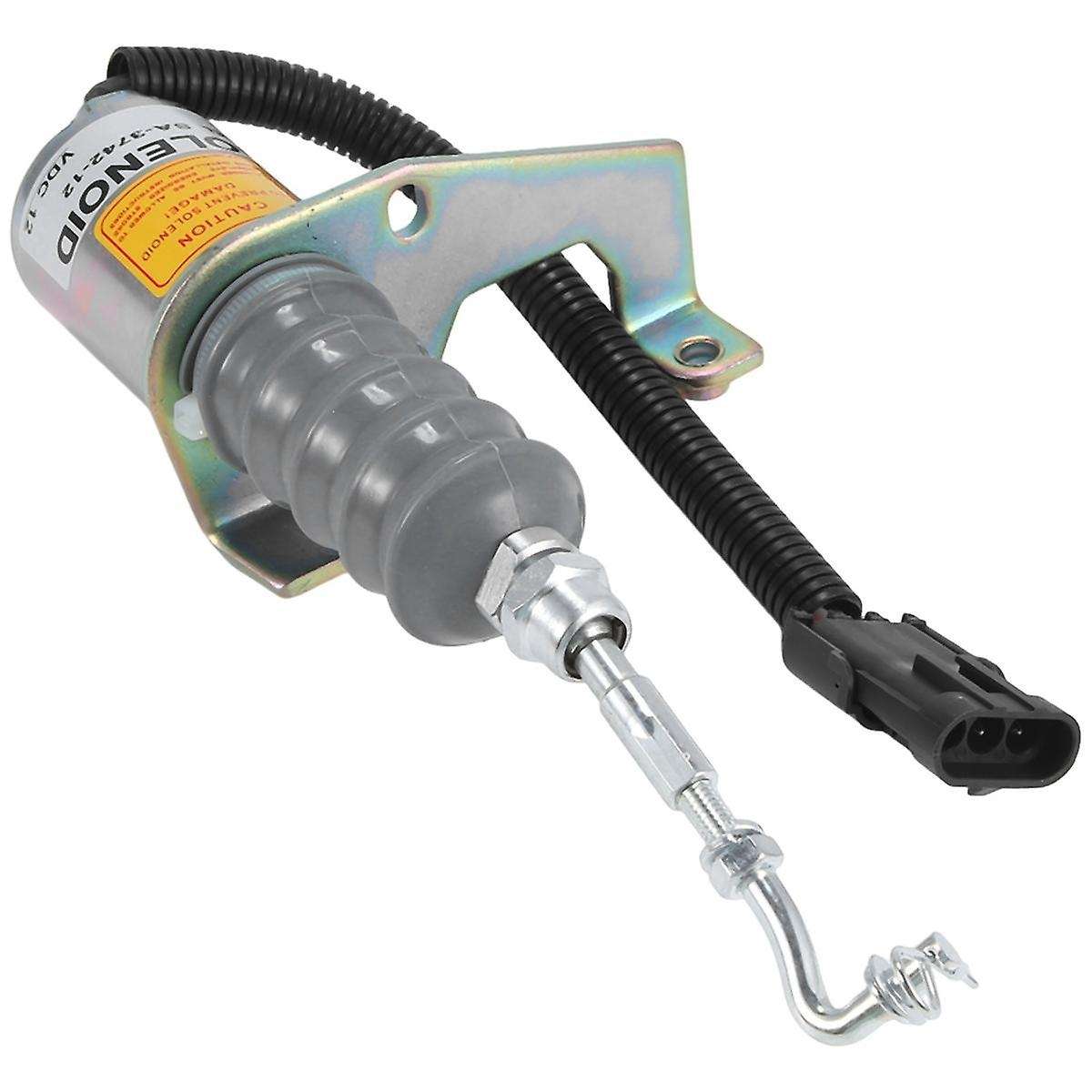 1 Set of 12V Flameout Solenoid Valve Engine Stop Solenoid 1751ES SA-3742-12 for Engineering Vehicles