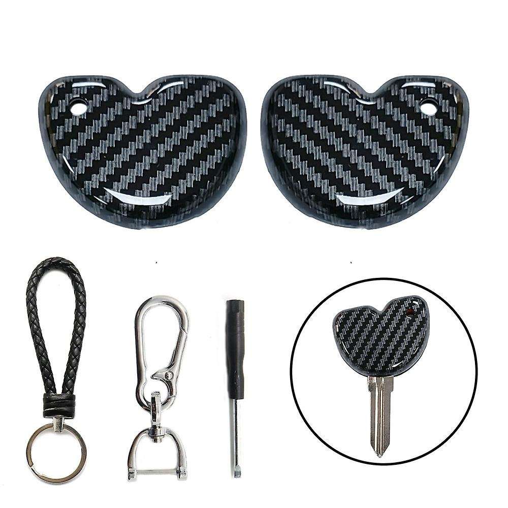 1 Set Motorcycle Key Shell Case Protective Cover with Key Embryo for Fly 125 LXV150 GTS250 GTS300