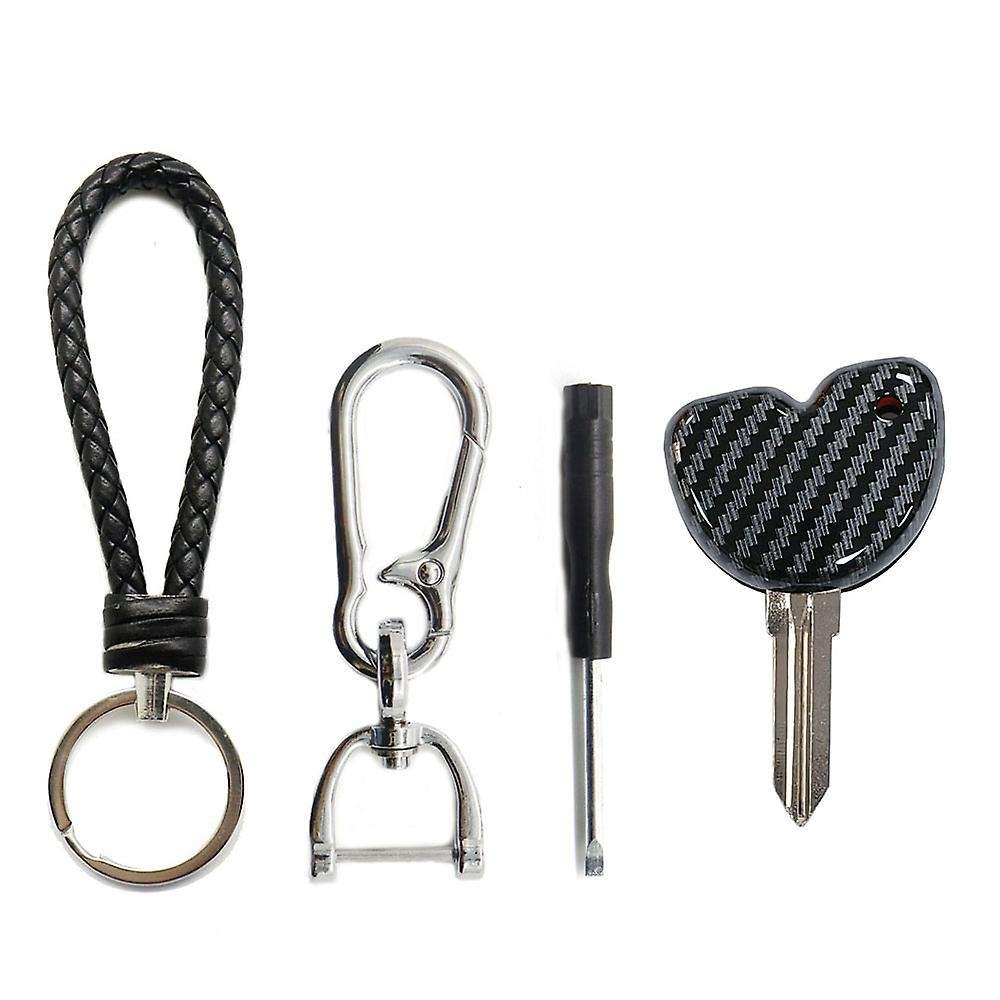 1 Set Motorcycle Key Shell Case Protective Cover with Key Embryo for Fly 125 LXV150 GTS250 GTS300