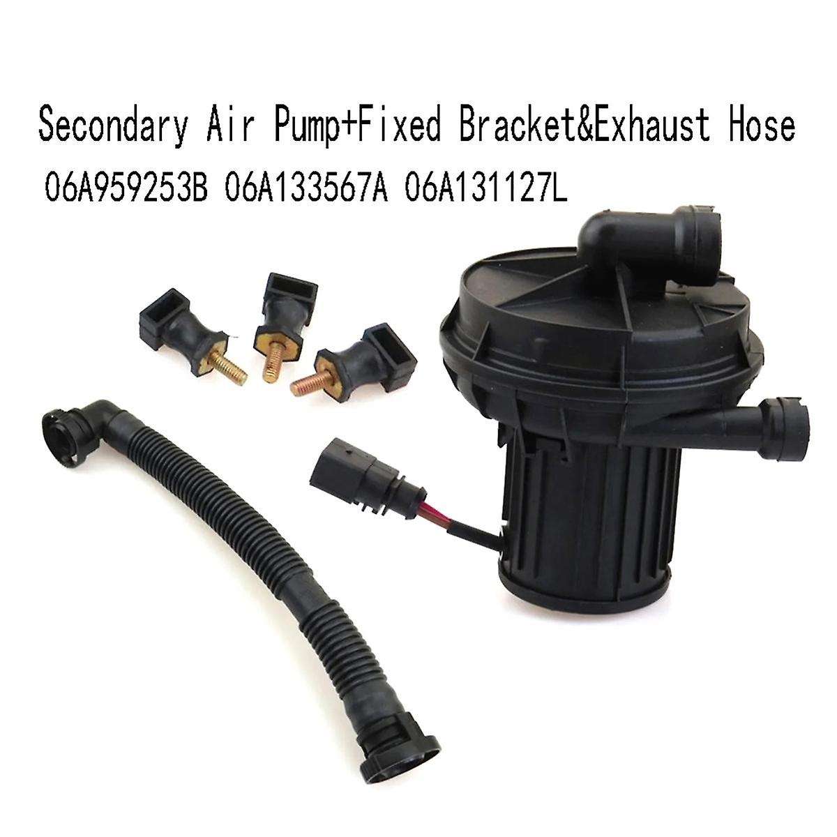 1 Set Secondary Air Pump+Fixed Bracket&Exhaust Hose for B5 Golf MK5 6 A4 A6 06A959253B 06A133567A 06