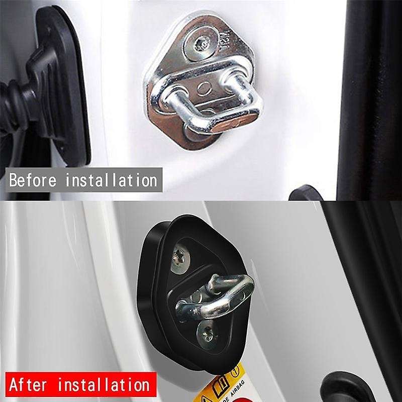 1 Sets Car Silicone Reduce Noise Door Lock Protector Latches Stopper Covers for Accord Odyssey