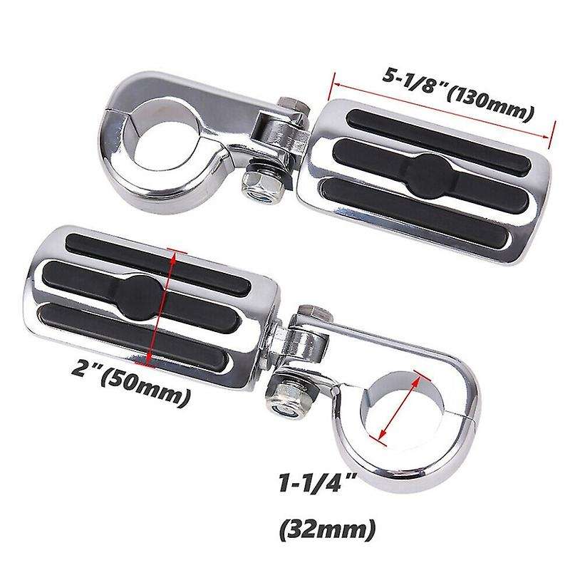 1.25 inch Motorcycle Highway Foot Pegs Footrest for Touring Glide