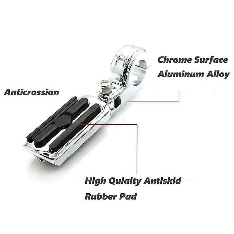 1.25 inch Motorcycle Highway Foot Pegs Footrest for Touring Glide