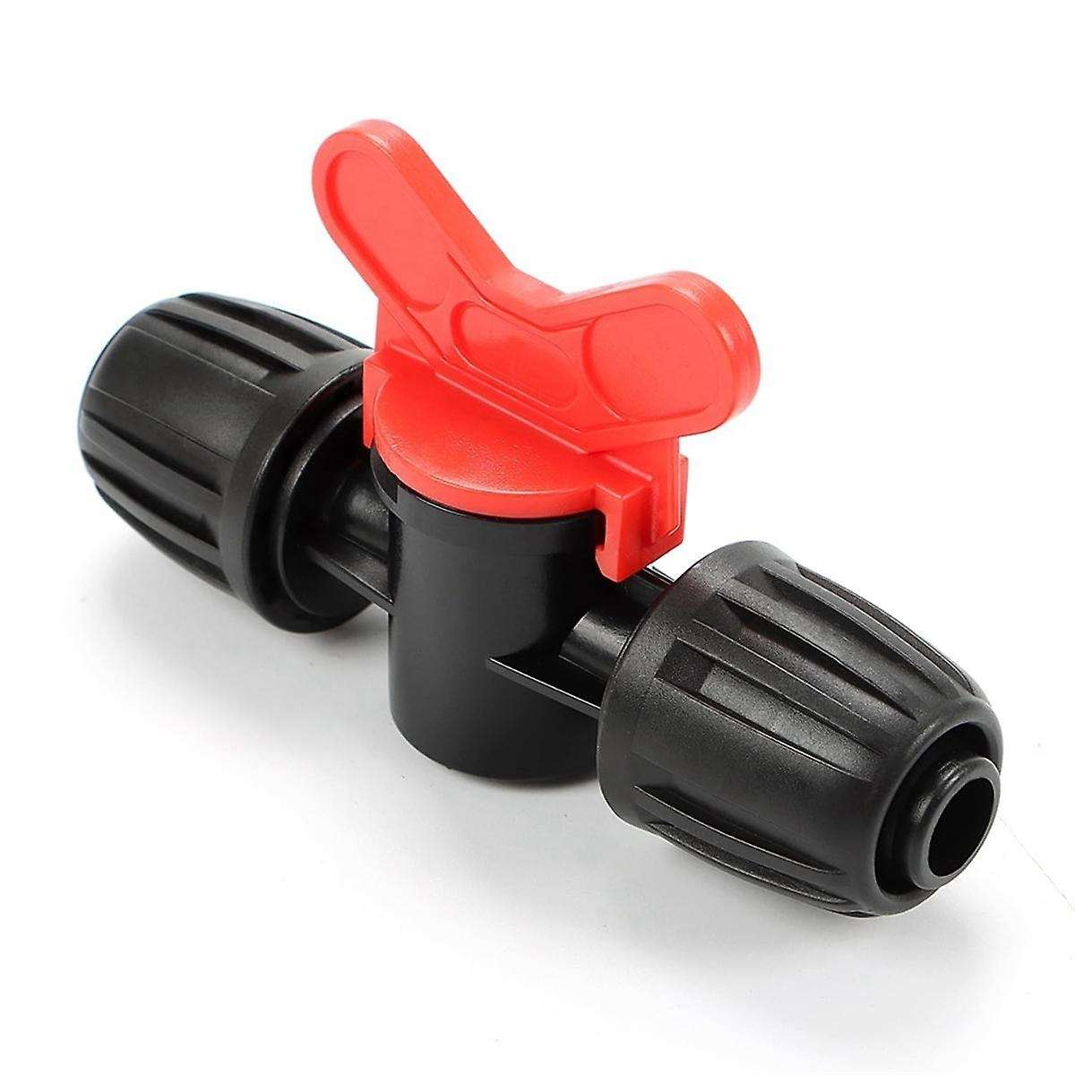 1/2In Drip Irrigation Valve Fittings,12 Pieces 1/2In Barbed Shut Off Valve for 1/2In Irrigation Tubi