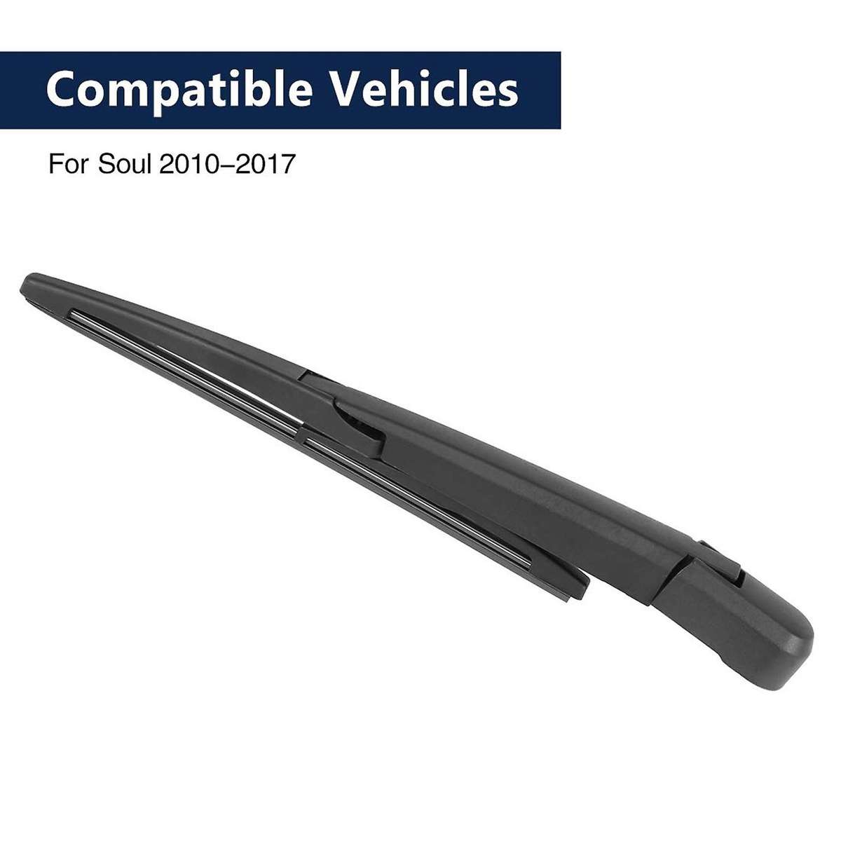 10 Inch 260mm Car Rear Windshield Wiper Blade Arm Set for Soul 2010-2017 Back Windscreen Wiper Arm
