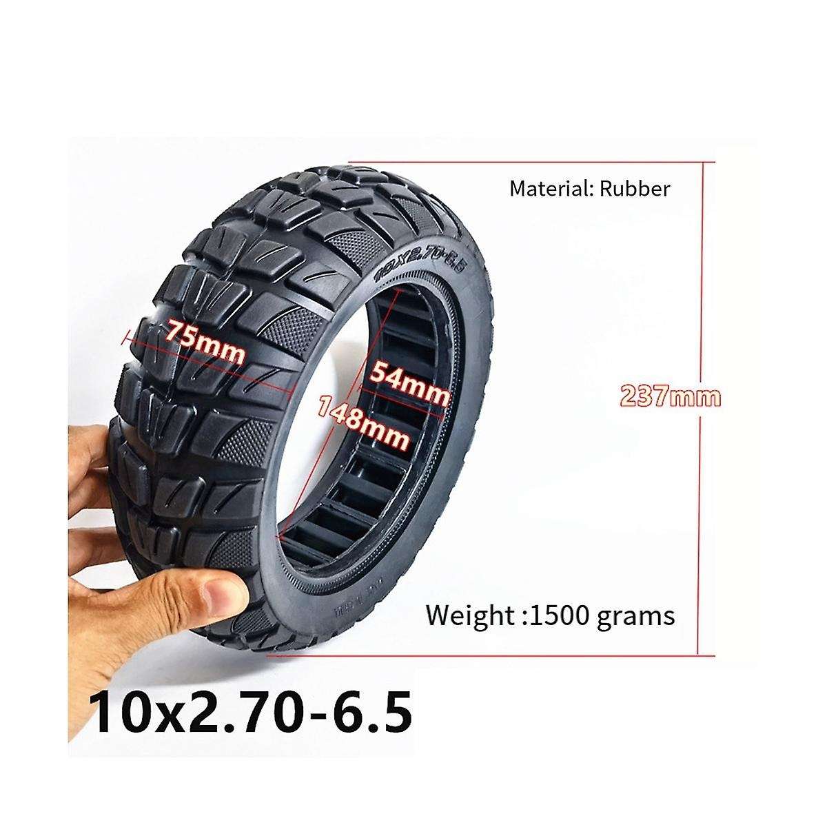 10 Inch 10x2.70-6.5 Solid Tire Tyre Electric Scooter Replacement Accessories