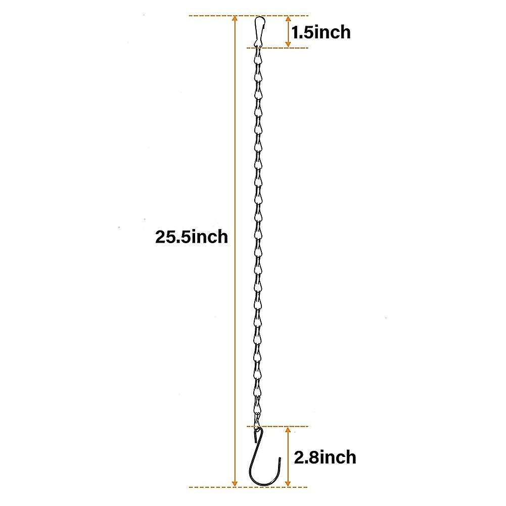10 Pack 25.5 Inches Hanging Chain,Garden Plant Hangers for Bird Feeder, Lanterns , Wind Chimes and D