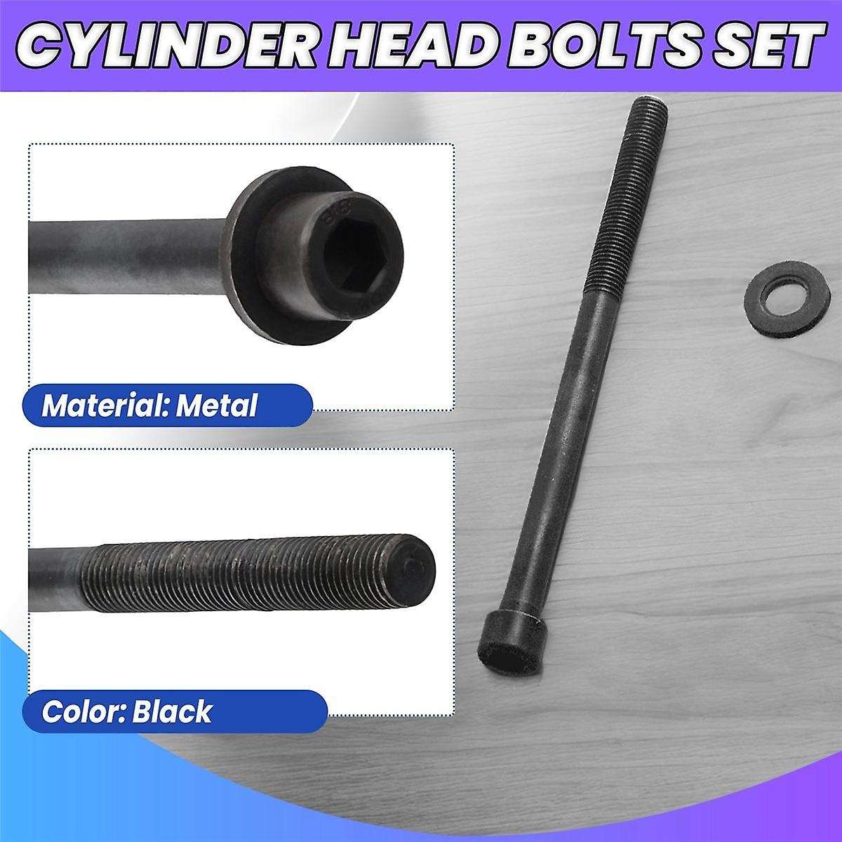 10 Pcs Cylinder Bolts Set for S80 1229267 LR025253 1S7G-6065-CA