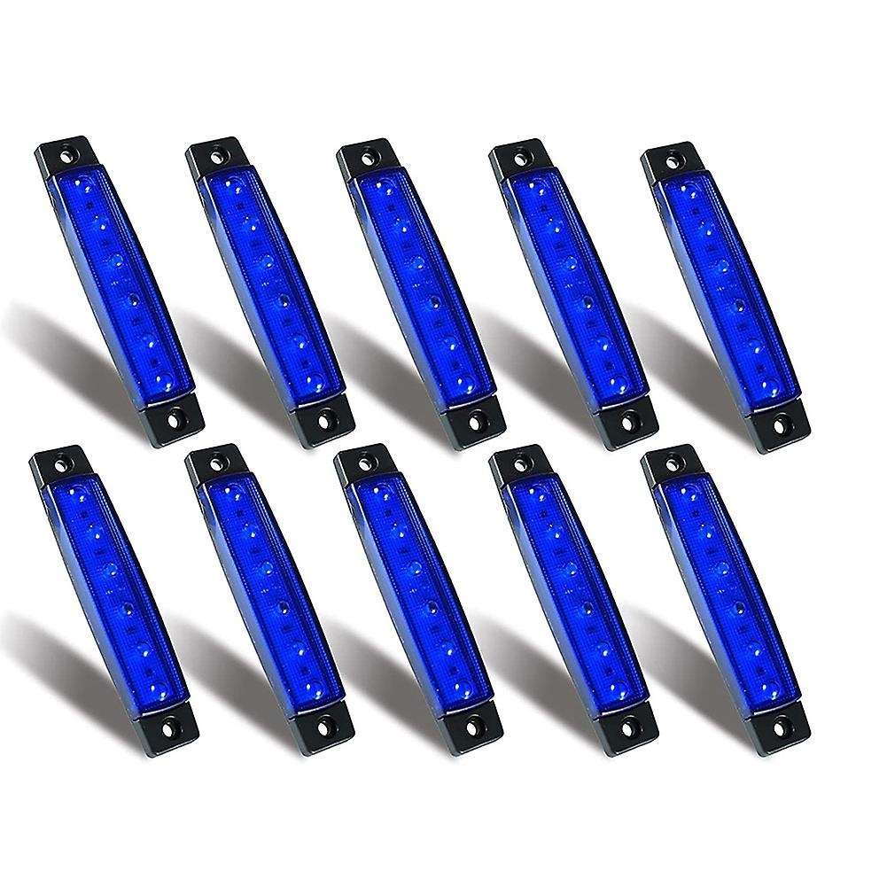 10 Pcs Marine Boat Lights,12V 24V Waterproof Boat Interior Navigation Strip Light Deck Transom Step