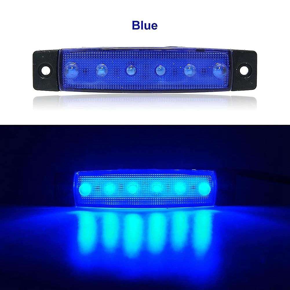 10 Pcs Marine Boat Lights,12V 24V Waterproof Boat Interior Navigation Strip Light Deck Transom Step