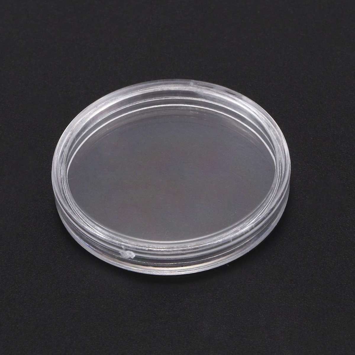 10 Pcs Small Round Transparent Plastic Coin Capsules Box 30mm