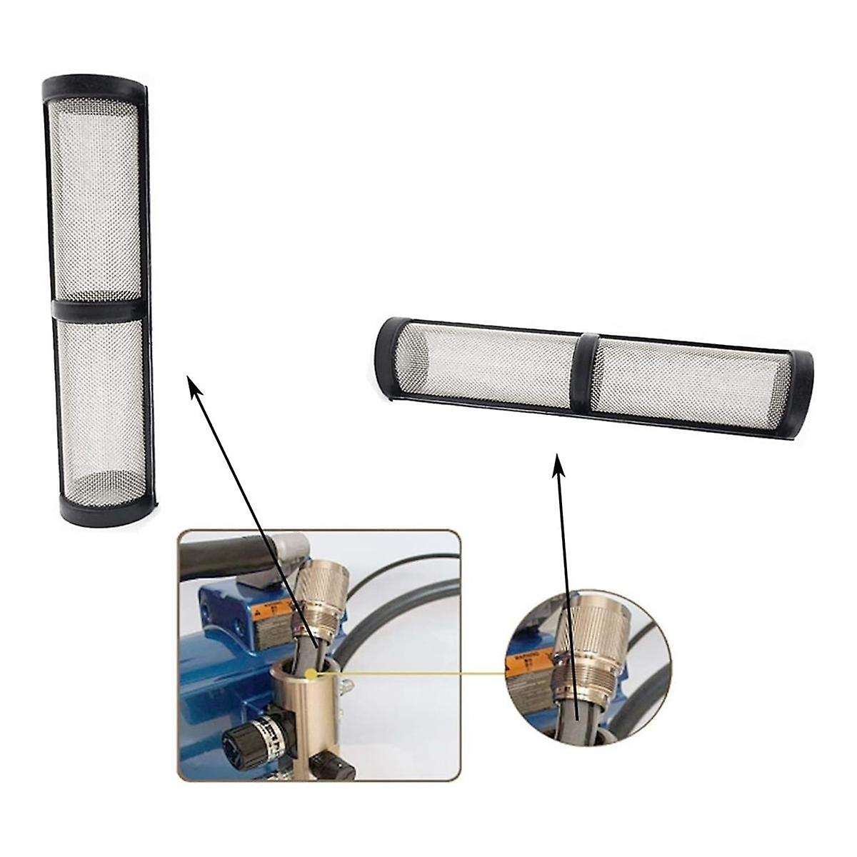 10 Pieces Airless Paint Sprayer Filters 390 395 490 495 595 Pump Manifold Strainer 60 Mesh Compatibl