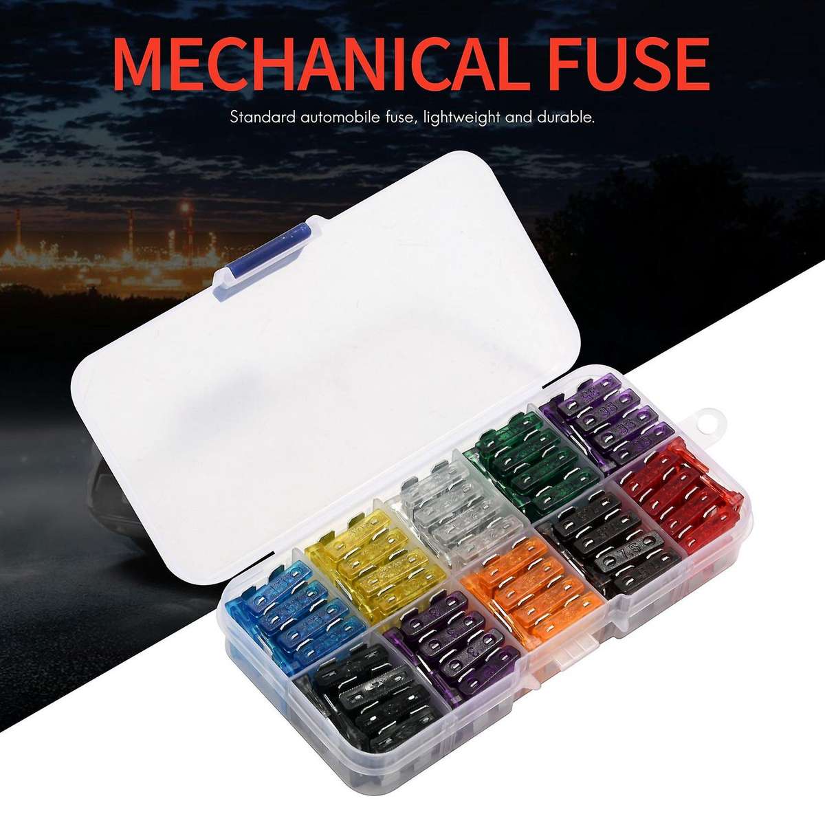 100 Mechanical fuse 2A 3A 5A 7.5A 10A 15A 20A 25A 30A 35A for Voiture Auto