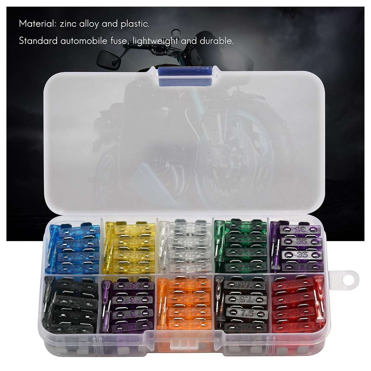 100 Mechanical fuse 2A 3A 5A 7.5A 10A 15A 20A 25A 30A 35A for Voiture Auto