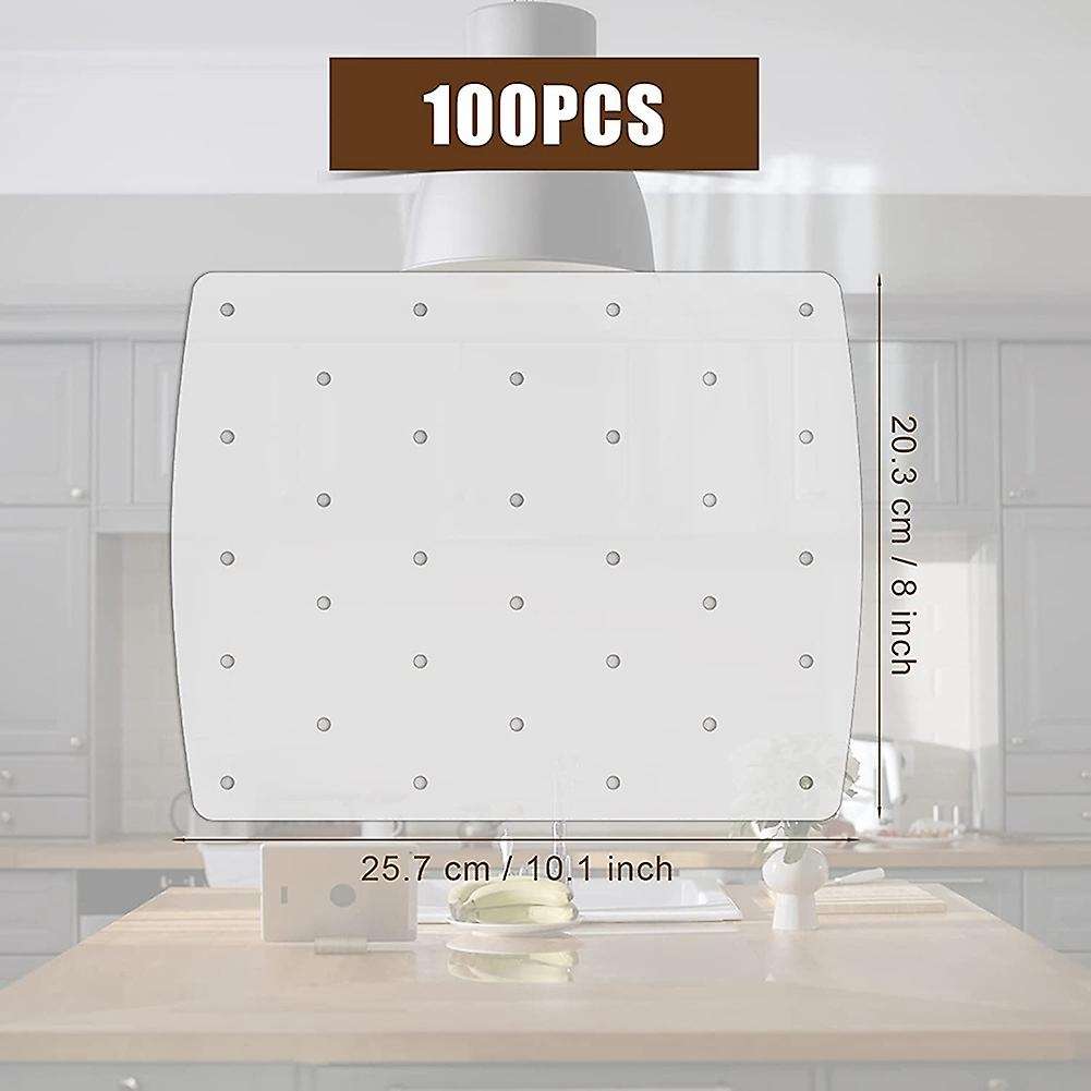 100 Pcs Air Fryer Parchment Liner,Perforated Square Air Fryer Liner for Ninja Foodi Grill 5 in 1 AG