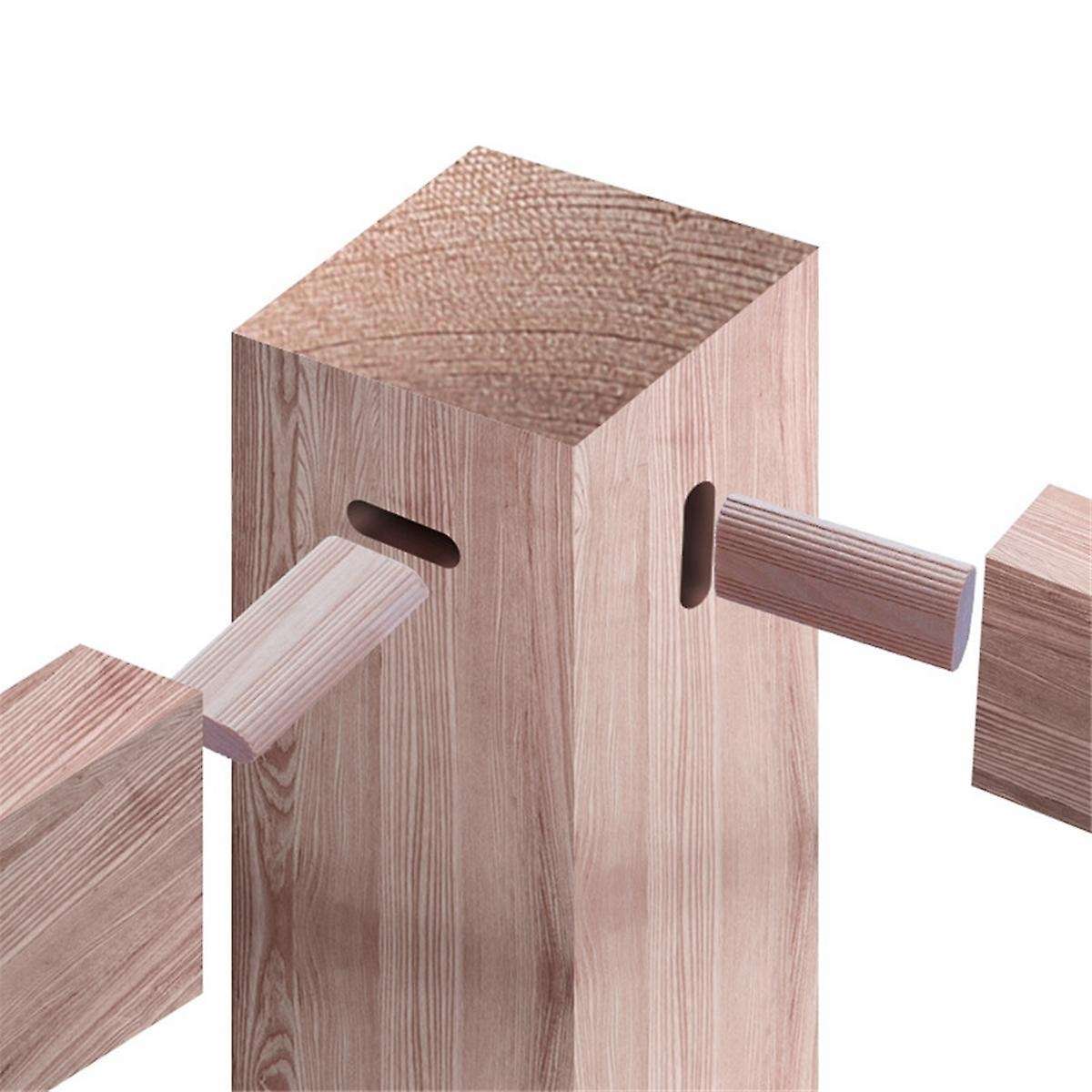 100 Pieces Of 8mm Domino Wooden Dowel Connectors, Beech Wood Plugs, Woodworking Furniture Splicing C