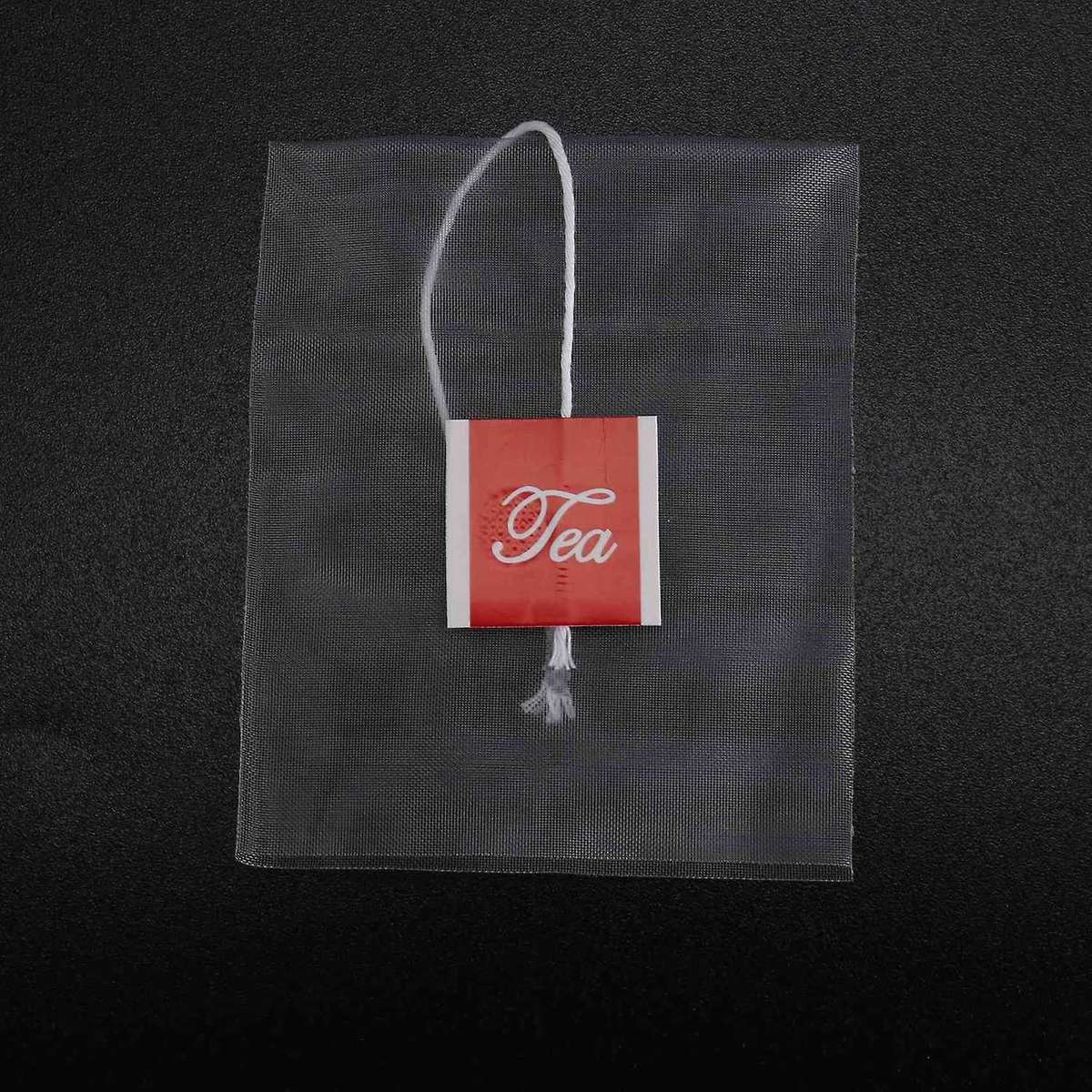 1000 Pcs5.5 X 7Cm Pyramid Tea Bag Filter Nylon Transparent Tea Bag