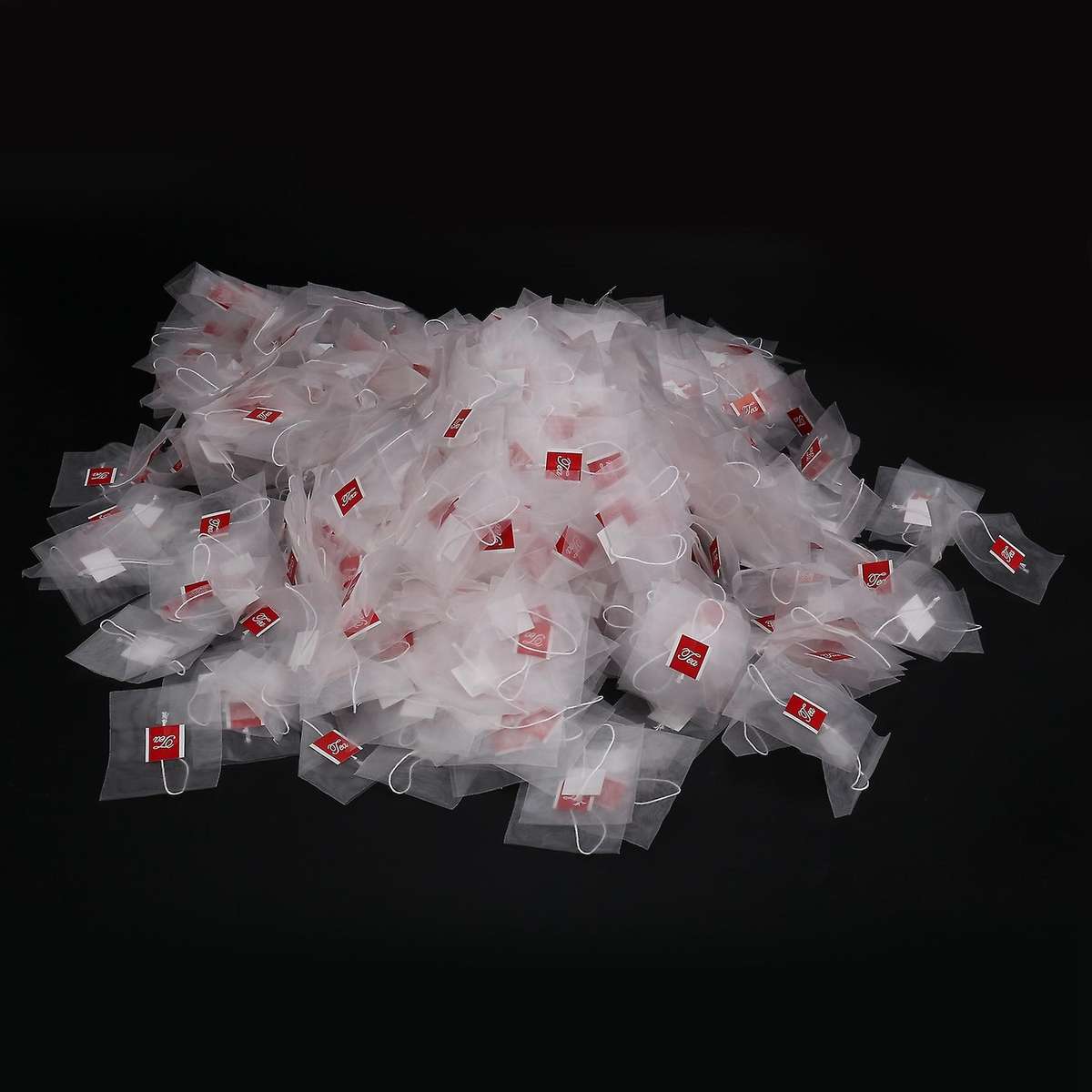 1000 Pcs5.5 X 7Cm Pyramid Tea Bag Filter Nylon Transparent Tea Bag