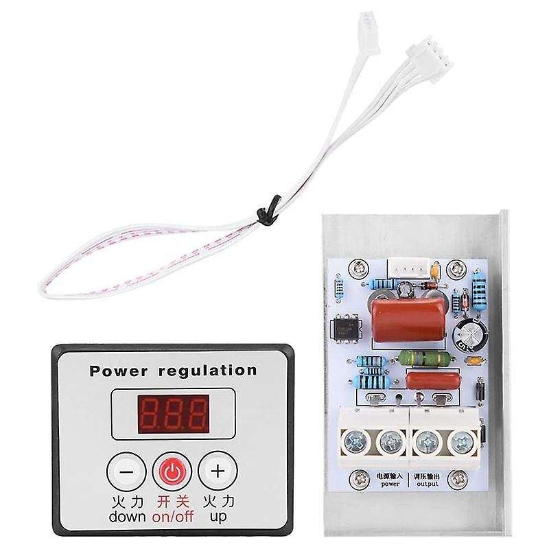 10000W SCR Digital Voltage Regulator Control Dimmer Thermostat , Voltage Controller SCR Controller V