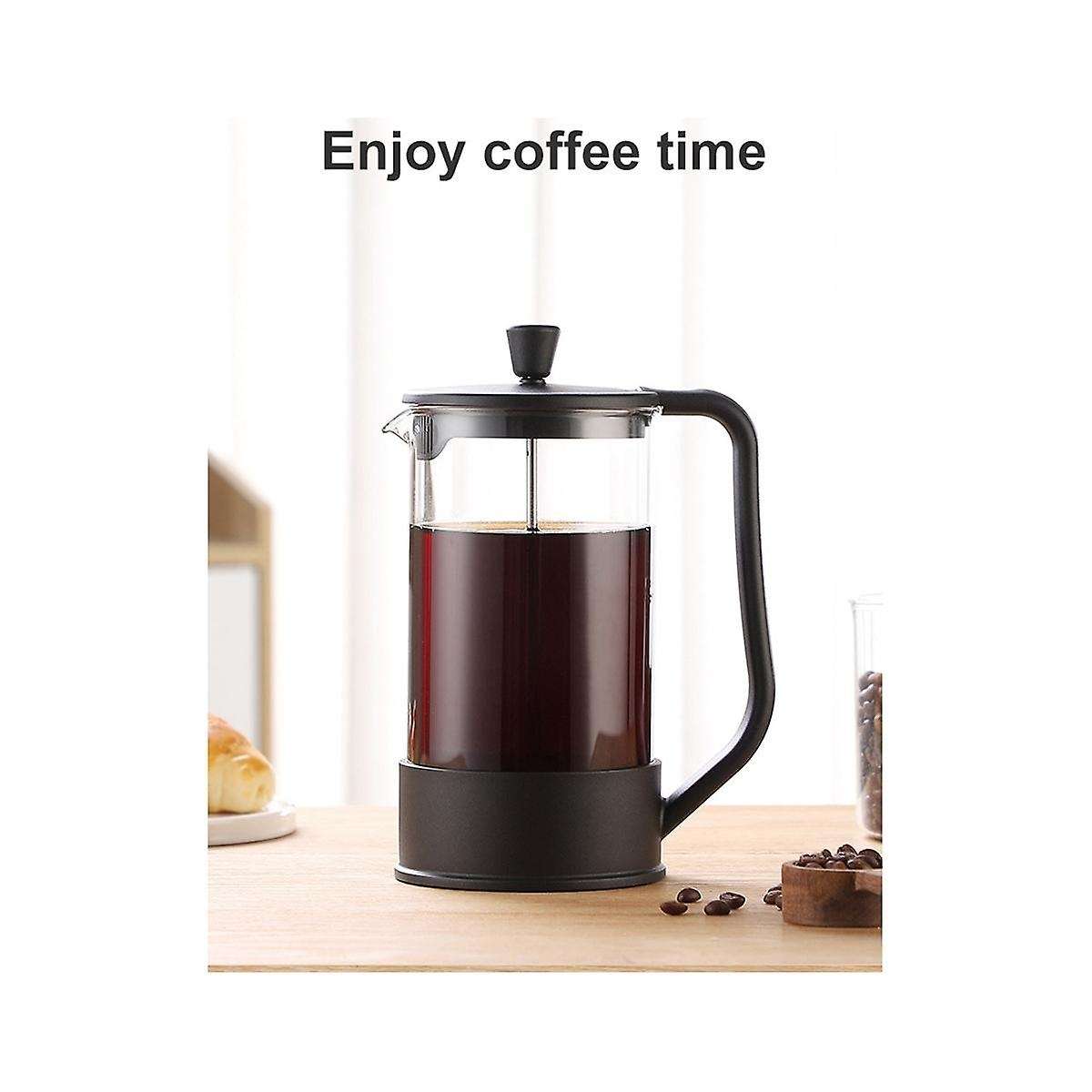 1000ml 1l Household Hand Punch Pot Simple Pressure Pot Coffee Brewing Pot French Filter Tea Brewer
