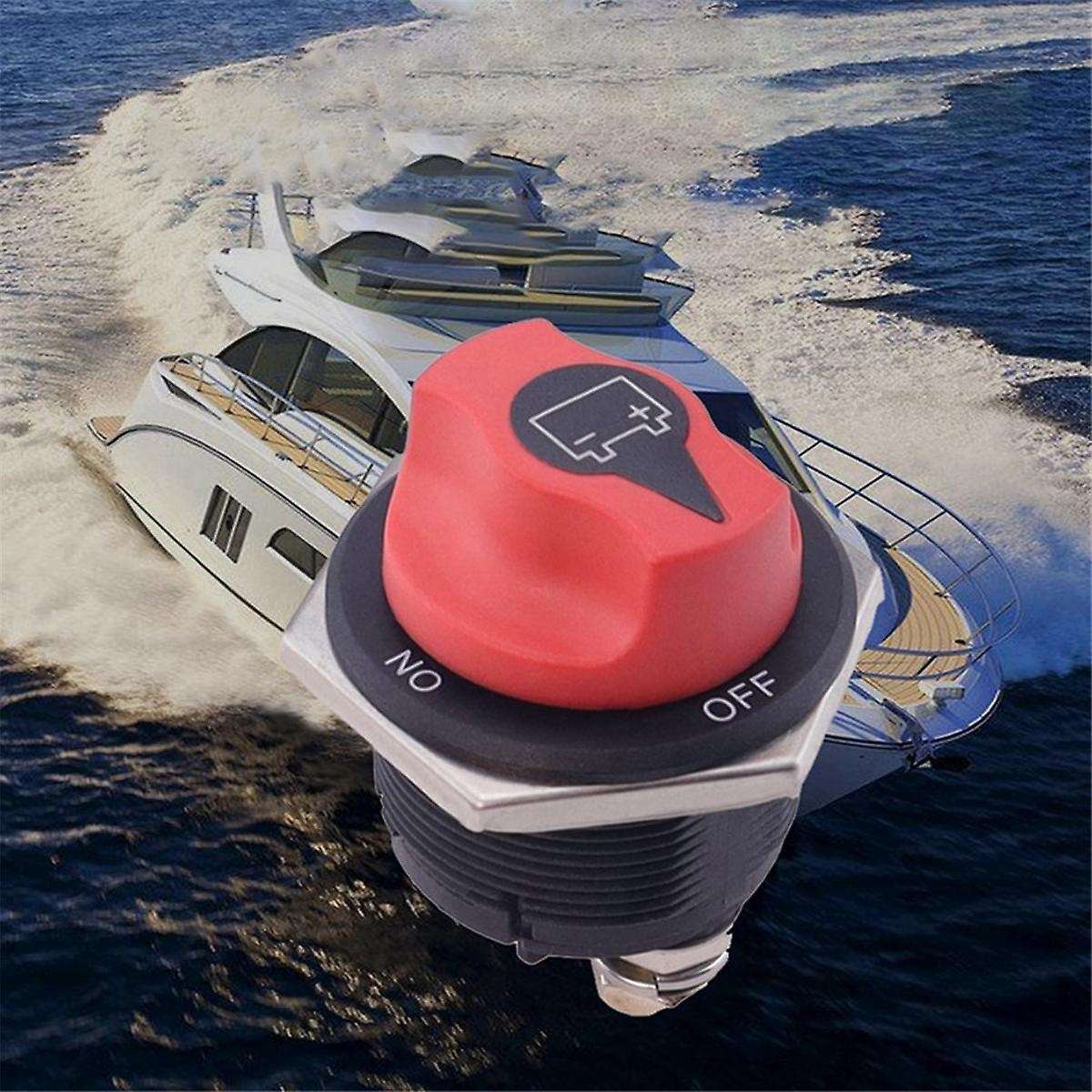 100A Car Battery Switch Disconnecter Power Isolator Cut Off Switch Kit for Truck Car Motorcycle Boat