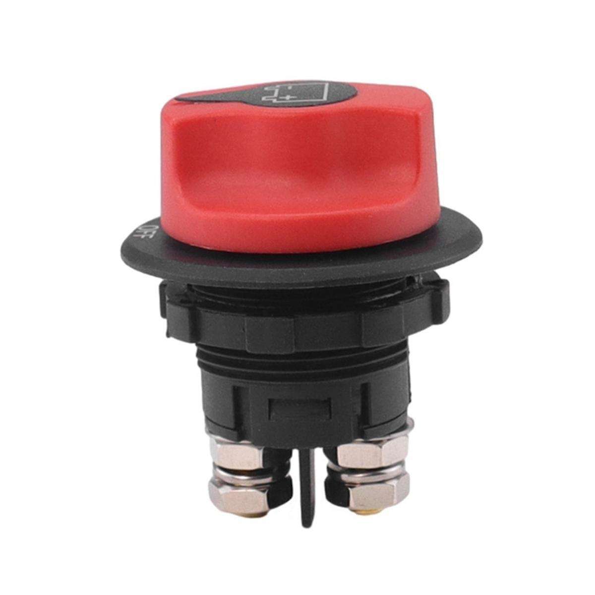 100A Car Battery Switch Disconnecter Power Isolator Cut Off Switch Kit for Truck Car Motorcycle Boat