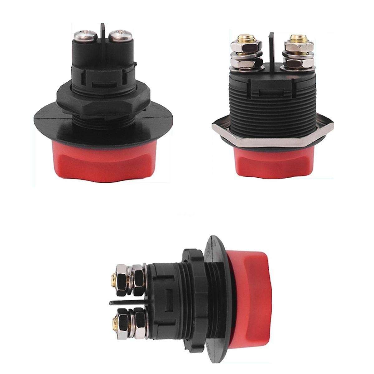 100A Car Battery Switch Disconnecter Power Isolator Cut Off Switch Kit for Truck Car Motorcycle Boat