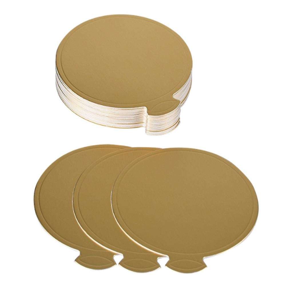 100Pcs 80X80mm Round Cake Board Cake Pizza Round Cardboard Food Mat Cake Tray
