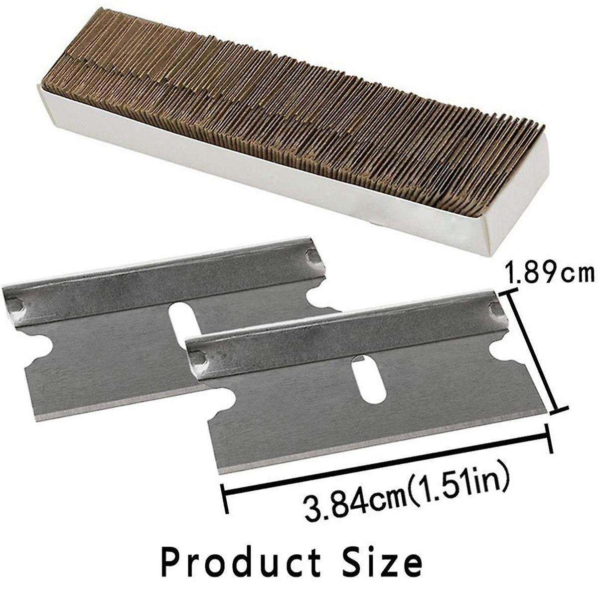 100Pcs Blade Adhesive Decal Sticker Window Window Residue Cleaning and Removing Tool