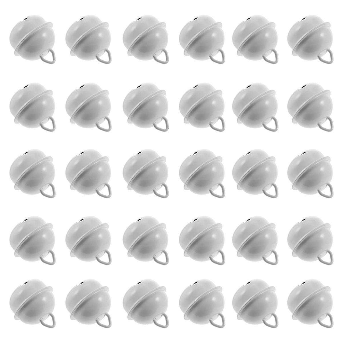 100Pcs Christmas Craft Bell Xmas Bell Pendant Metal Round Jingle Bells Iron Opening Bell Mini Jingle