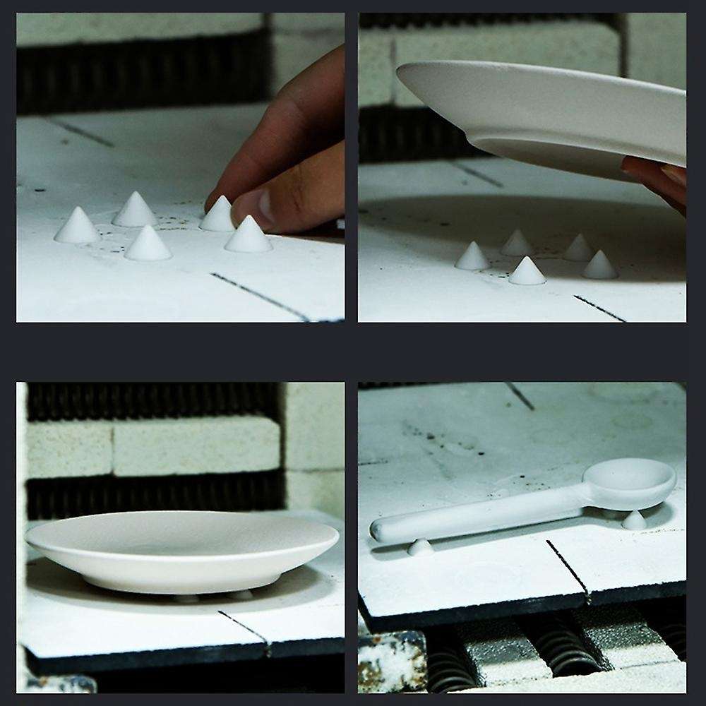 100Pcs Movable Nail Ceramic Refractory Support Nail High Temperature Material Pottery Tool Kiln Furn