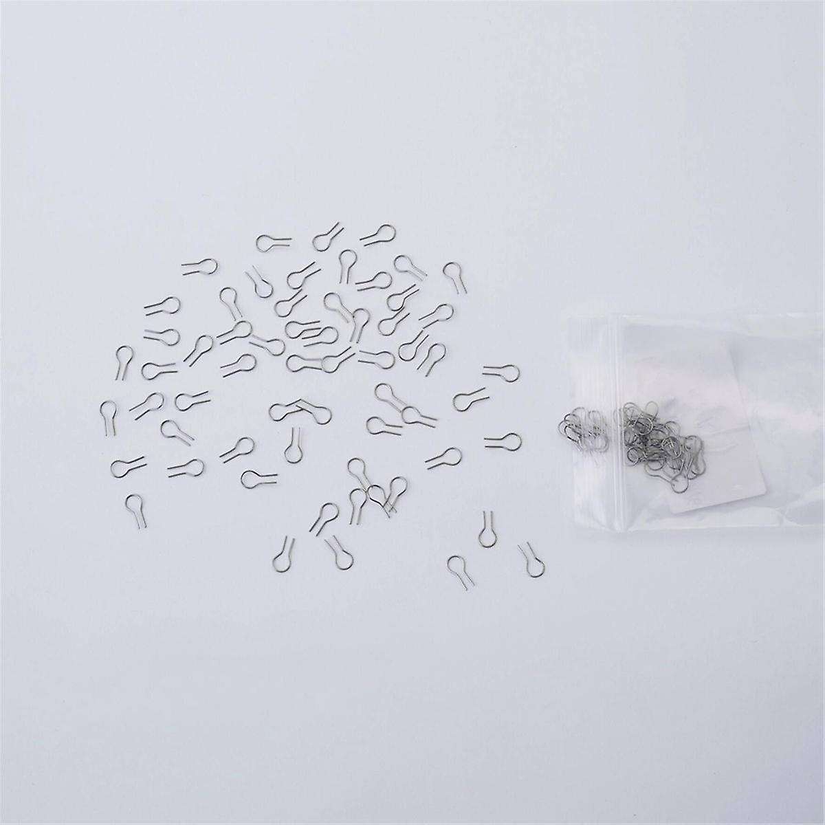 100pcs R-shaped Hanging Burning Needle for Kiln, Glass Fusing & Ceramic,make Diy Pendant Ornament W