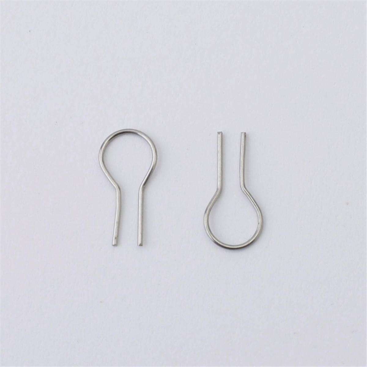 100PCS R-Shaped Hanging Burning Needle for Kiln, Glass Fusing & Ceramic,Make DIY Pendant Ornament Wi