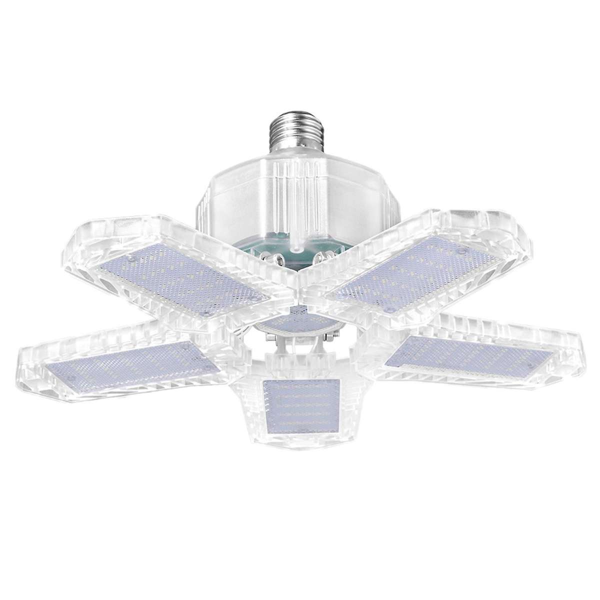 100W LED Five Leaf Garage Light Foldable Garage Ceiling Lamp 10000LM Deformation Basement Adjustable