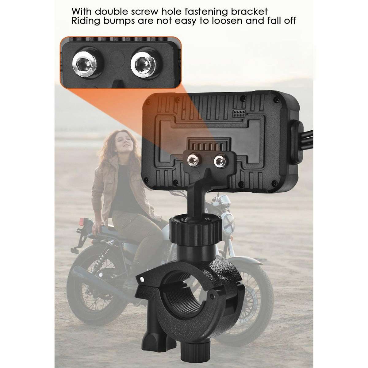 1080p Waterproof Motorcycle Camera Dvr Motorcycle Dashcam 3 Inch Front & Rear Camera Video Recorder