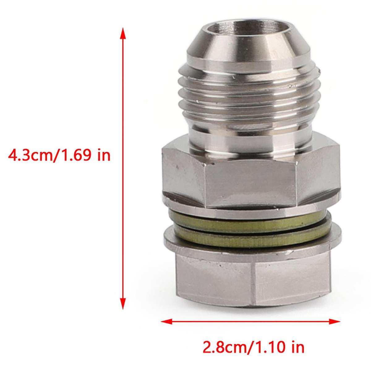 10AN to M18X1.5 Turbine Oil Pan/Oil Return Drain Plug Adapter Expansion Joint without Welding
